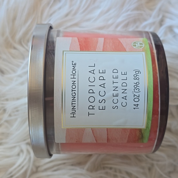 Huntington Home Other - Tropical Escape Scented Candle - Pink